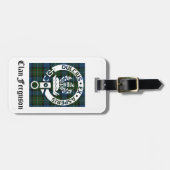 Clan Ferguson Crest Tartan Bagagelabel (Voorkant horizontaal)