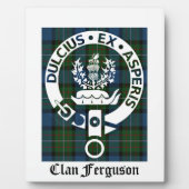 Clan Ferguson Crest Tartan Fotoplaat (Voorkant)