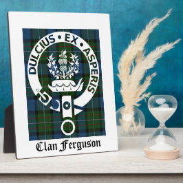 Clan Ferguson Crest Tartan Fotoplaat