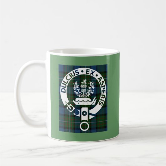Clan Ferguson Crest Tartan Koffiemok (Links)
