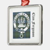 Clan Ferguson Crest Tartan Metalen Ornament (Links)