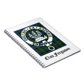 Clan Ferguson Crest Tartan Notitieboek (Rechterzijde)
