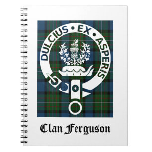 Clan Ferguson Crest Tartan Notitieboek