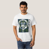 Clan Ferguson Crest & Tartan T-shirt (Voorkant volledig)