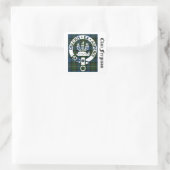 Clan Ferguson Crest Tartan Vierkante Sticker (Tas)