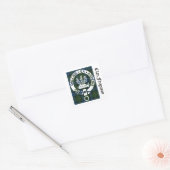 Clan Ferguson Crest Tartan Vierkante Sticker (Envelop)