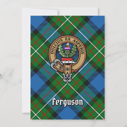 Clan Ferguson Crest Uitnodiging (Achterkant)