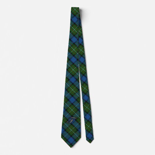 Clan Ferguson Fergusson Letter F Monogram Tartan Stropdas (Voorkant)