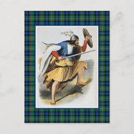 Clan Ferguson Illustratie Tartan Lijst Briefkaart