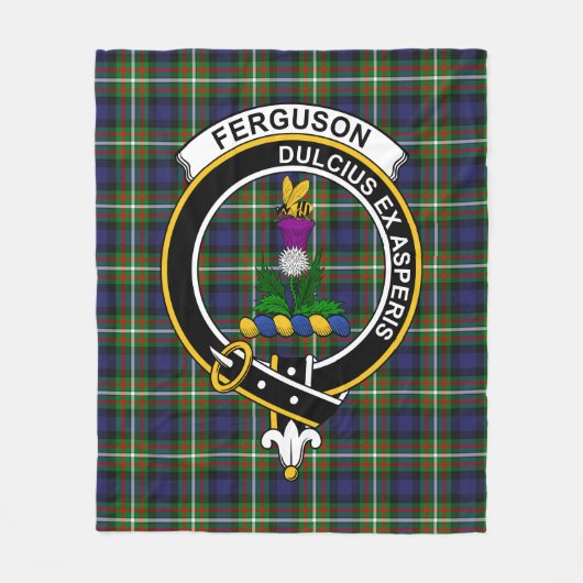 Clan Ferguson Modern Tartan Pset Fleece Deken (Voorkant)