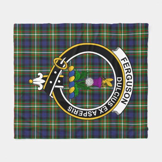 Clan Ferguson Modern Tartan Pset Fleece Deken (Voorkant (Horizontaal))