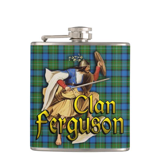 Clan Ferguson Oude Schotland Flask Heupfles (Voorkant)