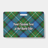 Clan Ferguson Tartan Badge (Back)