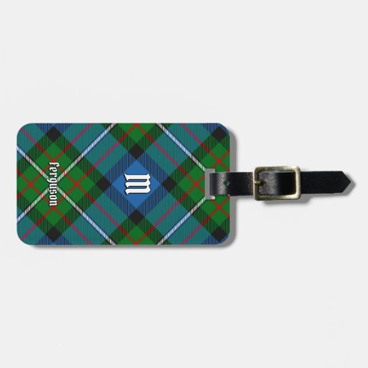 Clan Ferguson Tartan Bagage Label (Voorkant horizontaal)