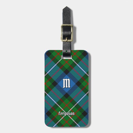 Clan Ferguson Tartan Bagage Label (Voorkant verticaal)
