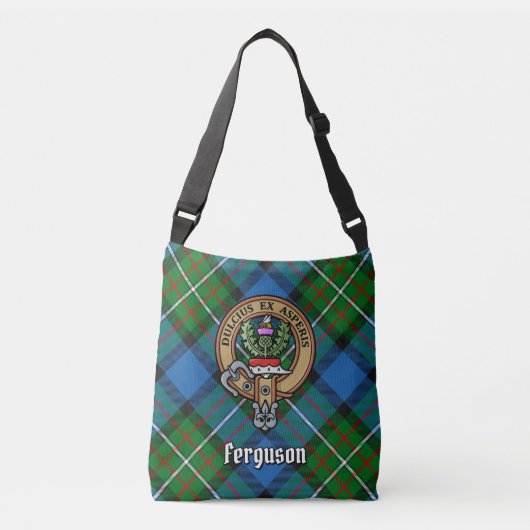 Clan Ferguson Tartan Crossbody Tas (Voorkant)