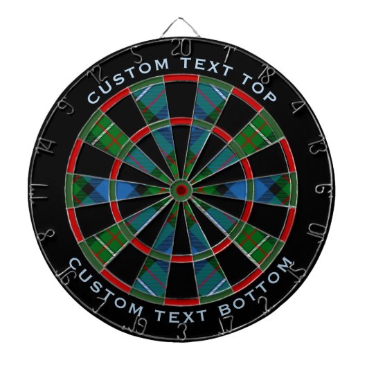 Clan Ferguson Tartan Dartbord (Voorkant)