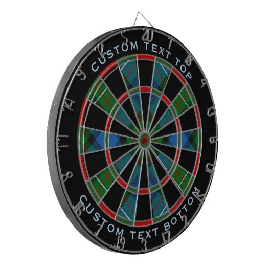 Clan Ferguson Tartan Dartbord (Voorkant Links)