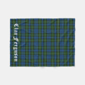 Clan Ferguson Tartan Fleece Deken (Voorkant (Horizontaal))