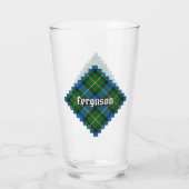 Clan Ferguson Tartan Glass Glas (Achterkant)