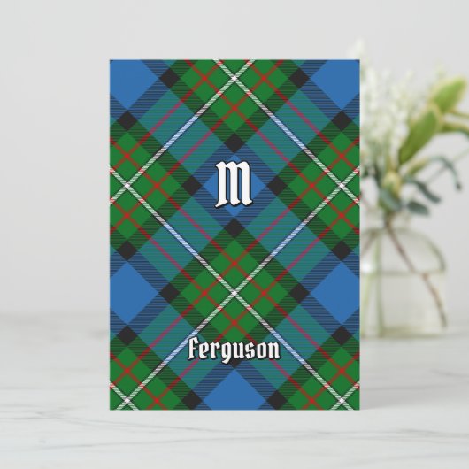 Clan Ferguson Tartan Kaart (Staand voorkant)