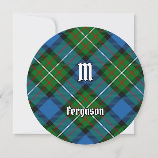 Clan Ferguson Tartan Kaart (Voorkant)