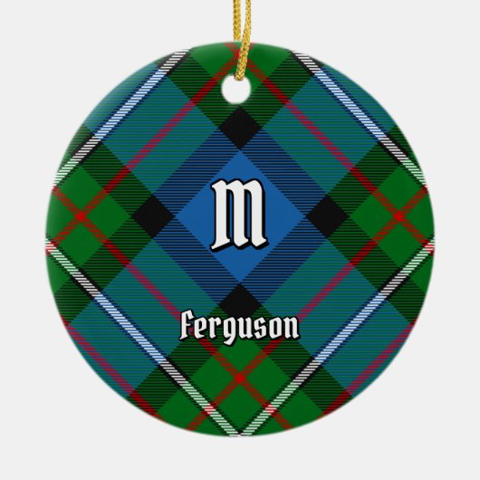 Clan Ferguson Tartan Keramisch Ornament (Voorkant)
