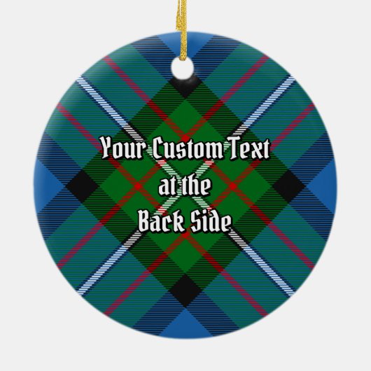 Clan Ferguson Tartan Keramisch Ornament (Achterkant)