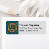 Clan Ferguson Tartan Label (Insitu)