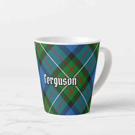 Clan Ferguson Tartan Latte Mok (Rechterhoek)