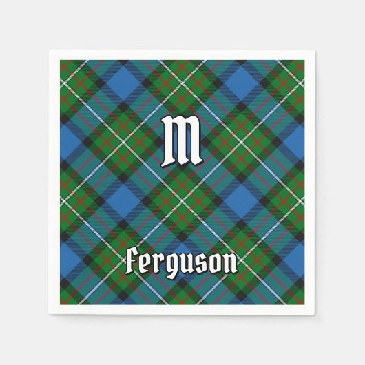Clan Ferguson Tartan Napkins Servet (Voorkant)