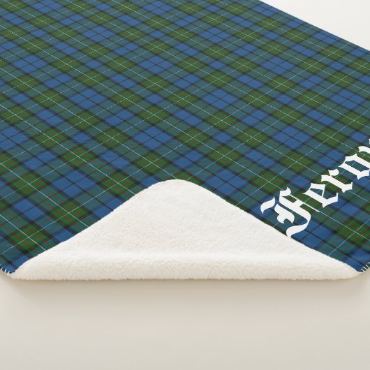 Clan Ferguson Tartan Sherpa Deken (3/4)