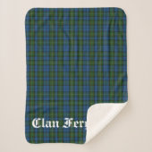 Clan Ferguson Tartan Sherpa Deken (Voorkant)