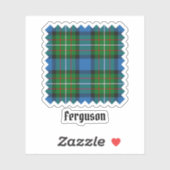 Clan Ferguson Tartan Sticker (Vel)