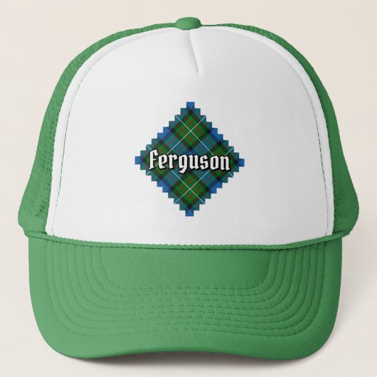 Clan Ferguson Tartan Trucker Hat Trucker Pet (Voorkant)