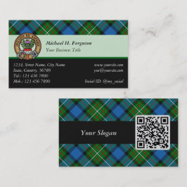 Clan Ferguson Tartan Visitekaartje