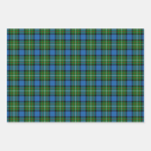 Clan Ferguson Tartan Wrapping Paper Sheets (Voorkant)