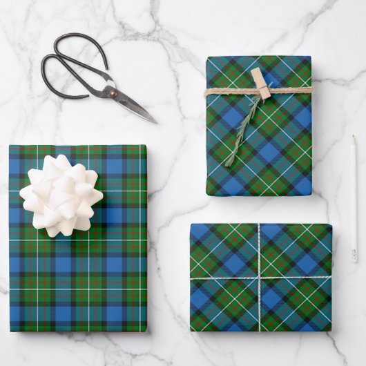 Clan Ferguson Tartan Wrapping Paper Sheets (Voorkant)