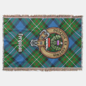 Clan Ferguson Wapen over Tartan Deken (Voorkant)