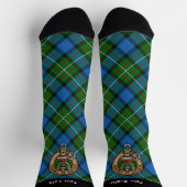 Clan Ferguson Wapenschild over Schotse Sjaal Socks Sokken (Top)