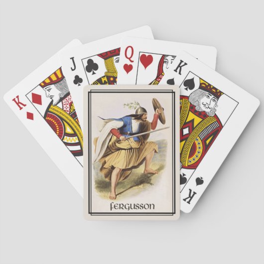 Clan Fergusson Classic Schotland Pokerkaarten (Achterkant)