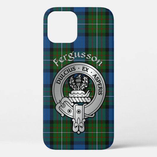 Clan Fergusson Crest & Atholl Tartan Case-Mate iPhone Case (Achterkant)