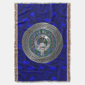 Clan Fergusson Crest & Tartan Knot Deken (Voorkant Verticaal)