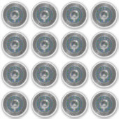 Clan Fergusson Crest & Tartan Knot Sticker (Voorkant)