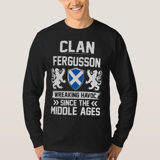 Clan Fergusson Schotse familie Clan Schotland Wrea T-shirt (Voorkant)