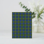 Clan Fergusson Tartan Briefkaart (Staand voorkant)