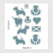 Clan Fergusson Tartan Sticker (Vel)