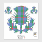 Clan Fergusson Thistle Sticker (Vel)