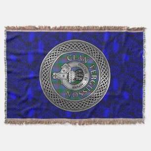 Clan Fergusson Wapen & Tartan Knoop Deken