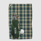 Clan Fitzpatrick Tartan Gepersonaliseerd Golfhanddoek (Voorkant)